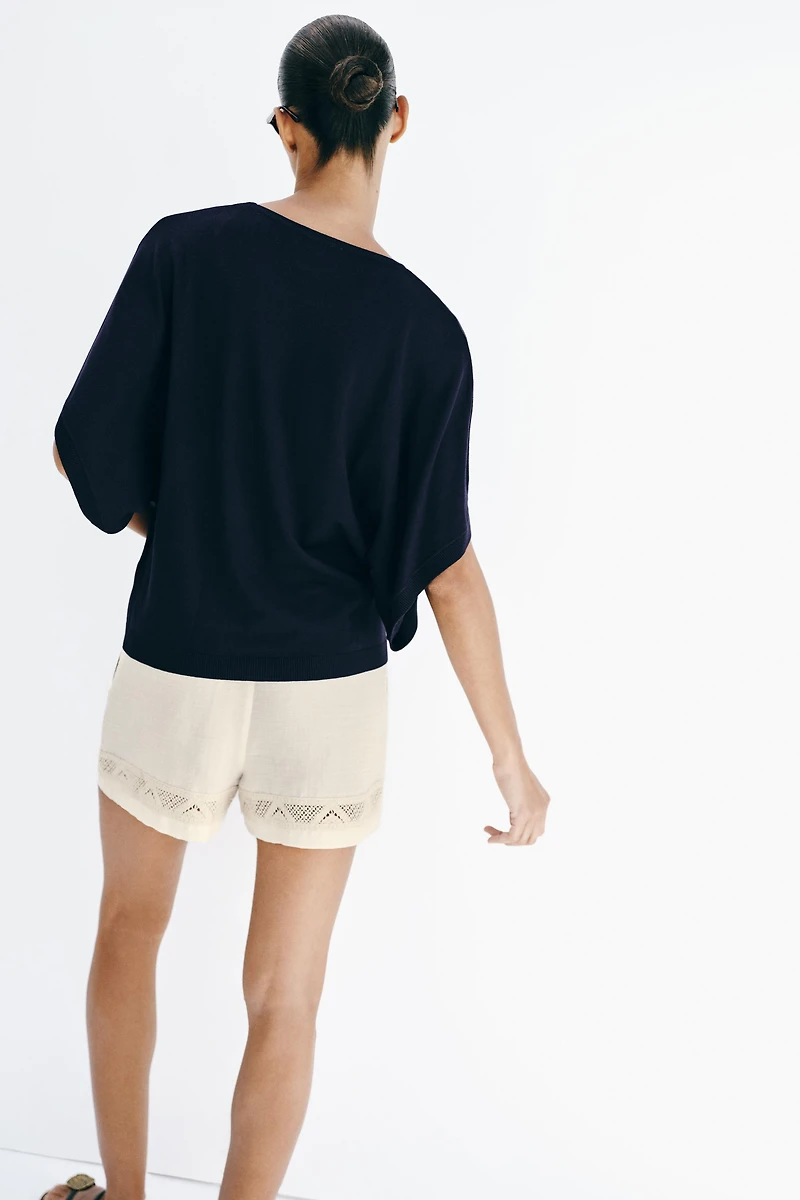 WIDE SLEEVE KNIT TOP
