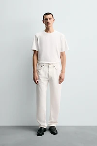 STRAIGHT ANKLE FIT SELVEDGE JEANS