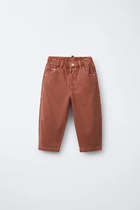 PANTALON BAGGY EN SERGÉ