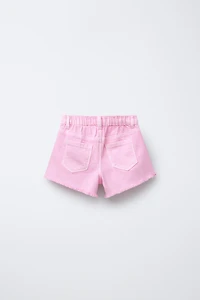 MOM FIT TWILL BERMUDA SHORTS