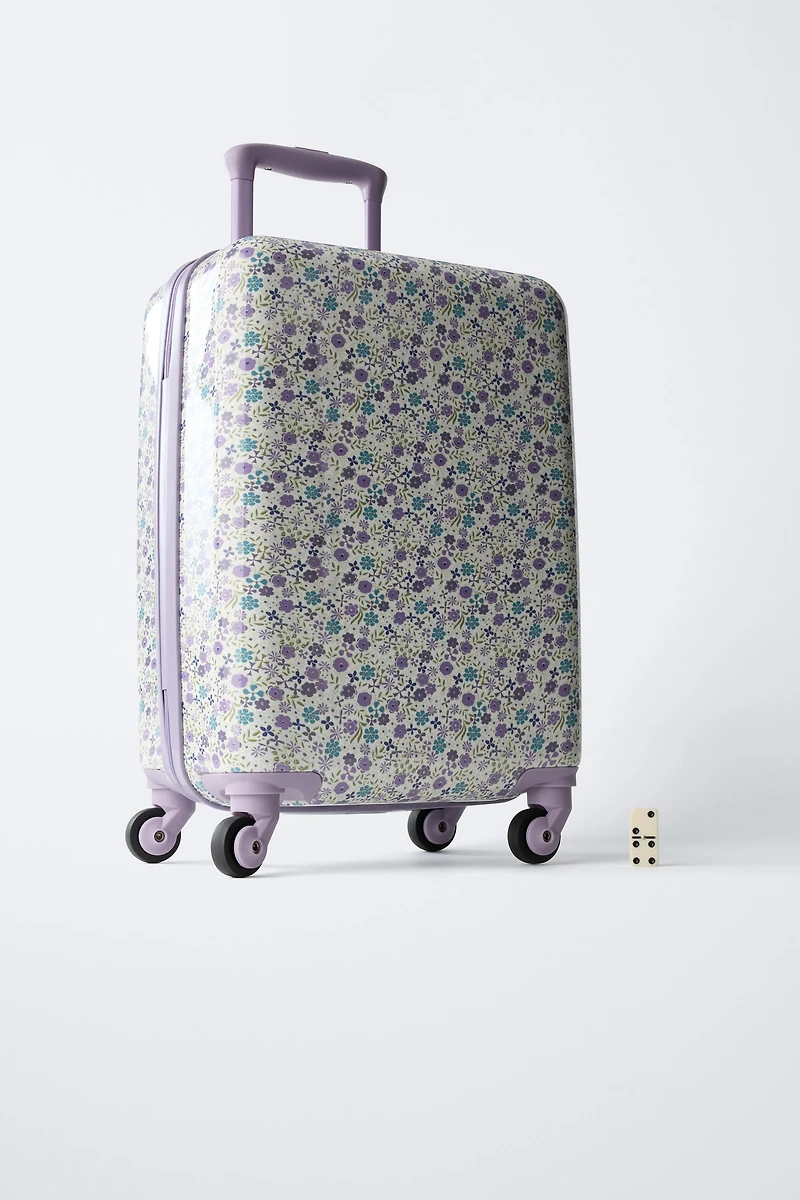 FLORAL TRAVEL SUITCASE