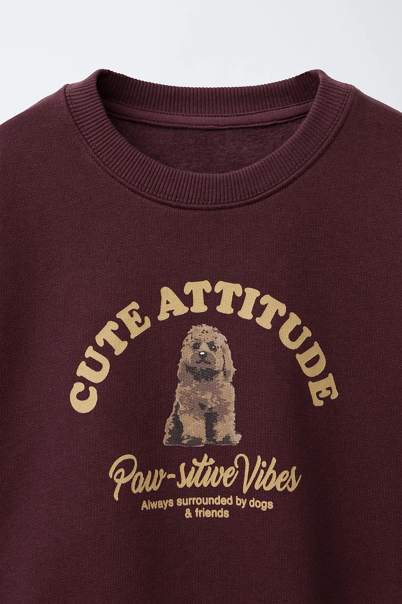 SWEAT IMPRIMÉ CHIEN