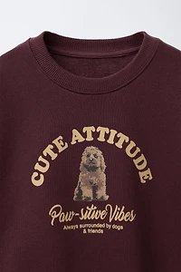 SWEAT IMPRIMÉ CHIEN