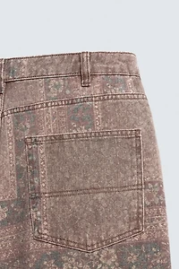 PANTALON BAGGY FIT IMPRIMÉ BANDANA