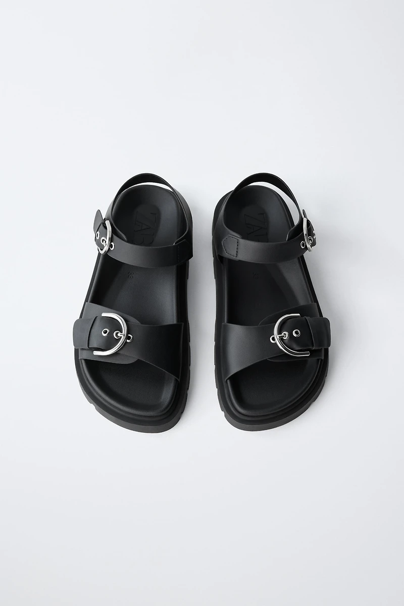 BUCKLED SANDALS