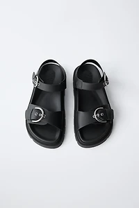 BUCKLED SANDALS