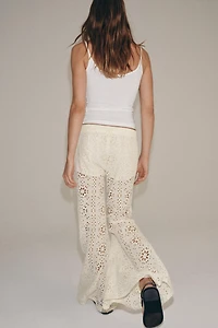 EMBROIDERED FLARE PANTS ZW COLLECTION