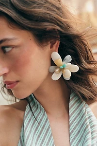 RESIN FLOWER EARRINGS