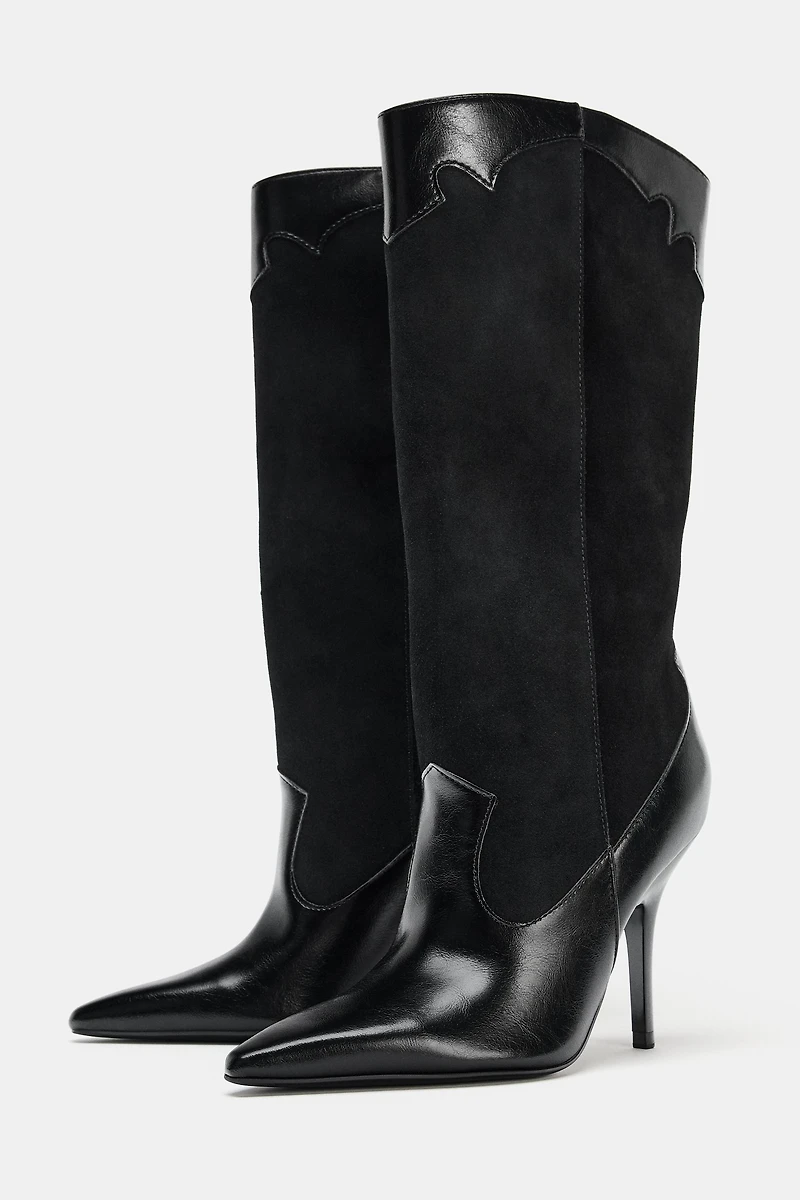 HEELED COWBOY BOOTS