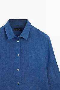 Flowing 100% linen shirt