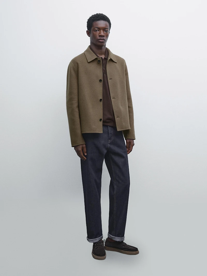 Wool blend jacket