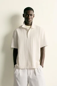 REGULAR FIT JACQUARD POLO SHIRT