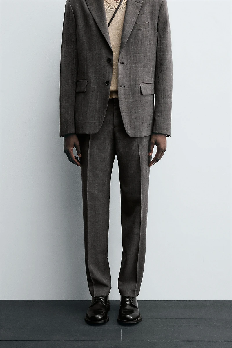 PLAID SUIT PANTS