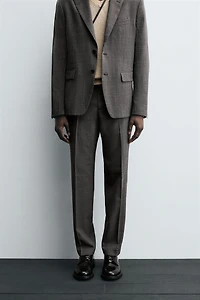 PLAID SUIT PANTS