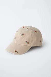 EMBROIDERED DOG CAP