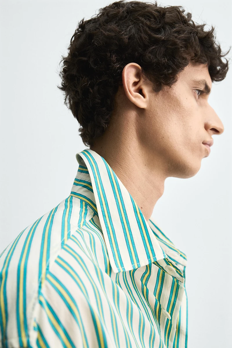 PLUTO PATCH STRIPED SHIRT HARRY LAMBERT FOR ZARA X DISNEY