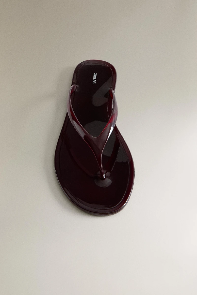 FLAT JELLY SANDALS