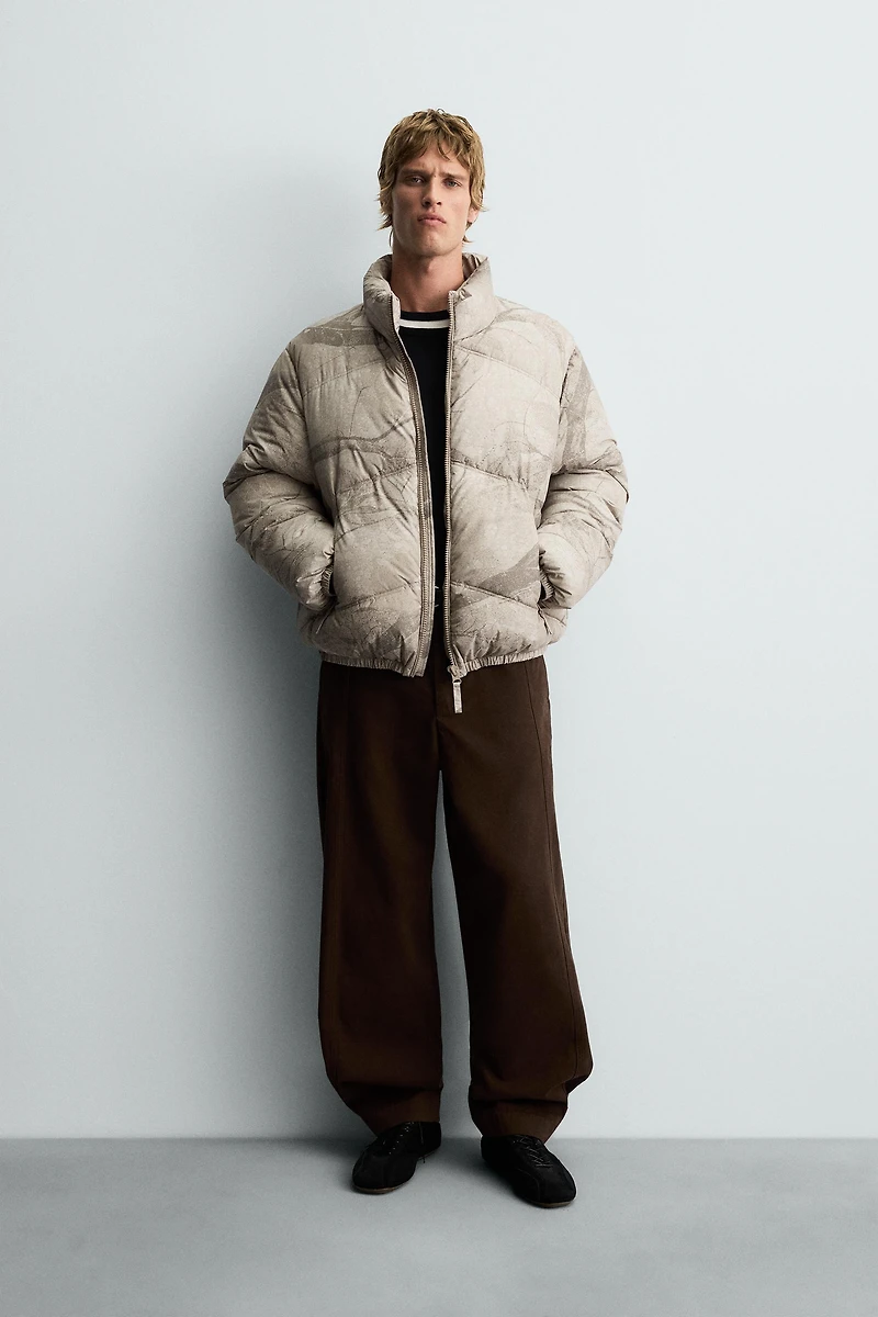 VESTE MATELASSÉE IMPRIMÉ ABSTRAIT