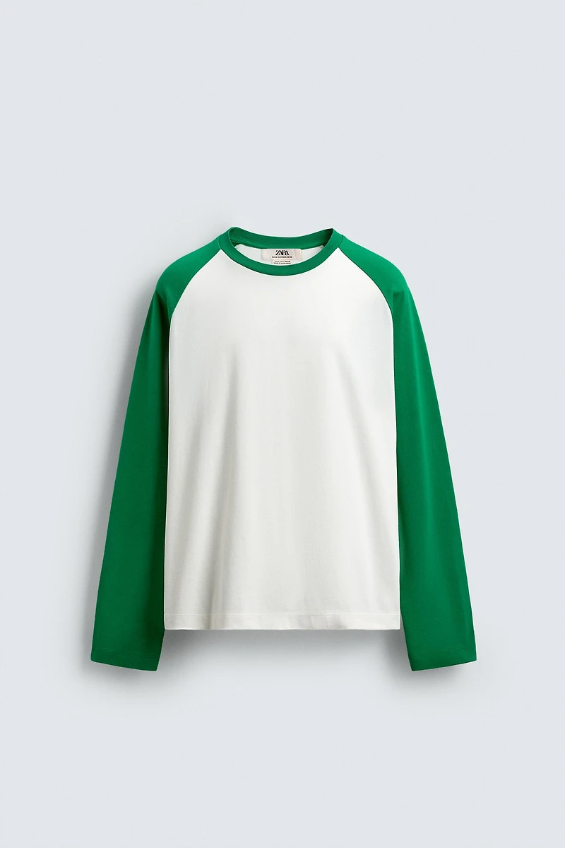 REGULAR FIT COLOR BLOCK T-SHIRT