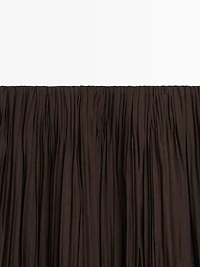 Pleated midi skirt