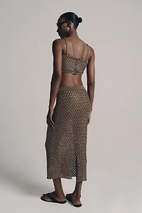 CABLE KNIT MIDI SKIRT