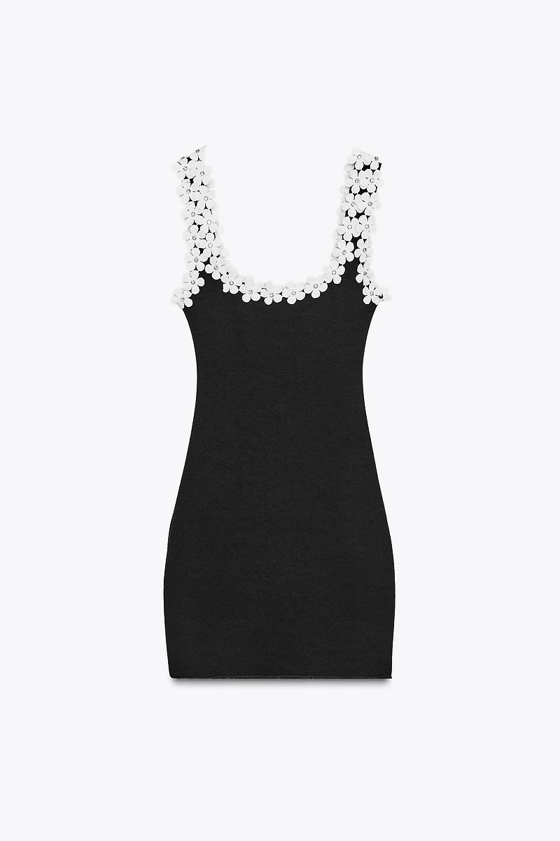 ROBE STRETCH FOURNITURES FLEURS