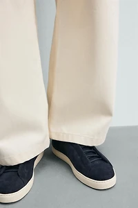 BASKETS EN CUIR