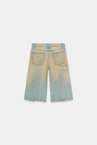 TRF RIPPED BAGGY DENIM JORTS