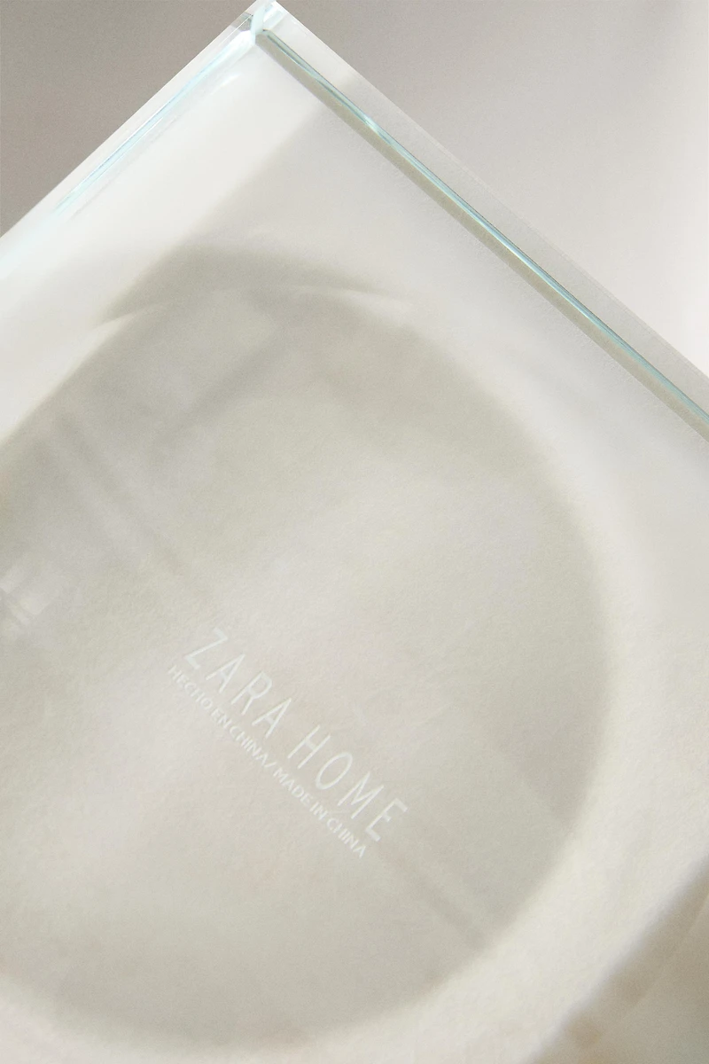PHOTOPHORE PLAT EN VERRE NON RECYCLABLE