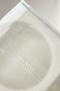 PHOTOPHORE PLAT EN VERRE NON RECYCLABLE