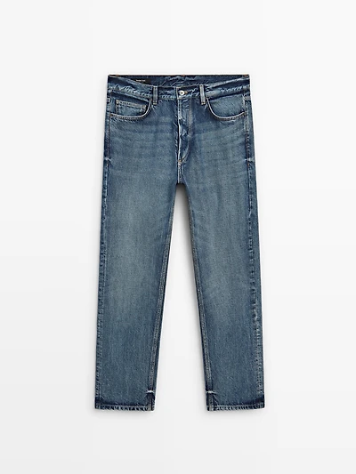 Straight-leg jeans