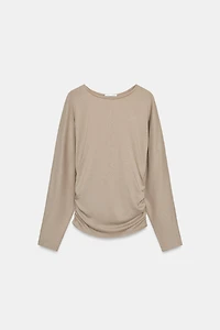 T-SHIRT DRAPÉ LATÉRAL