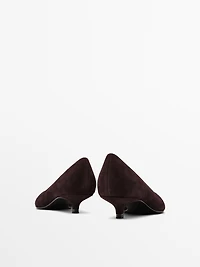 Chaussures à talon en daim