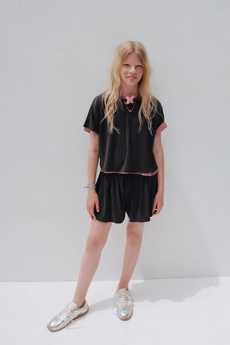 FLOWY GYM T-SHIRT WITH MODAL