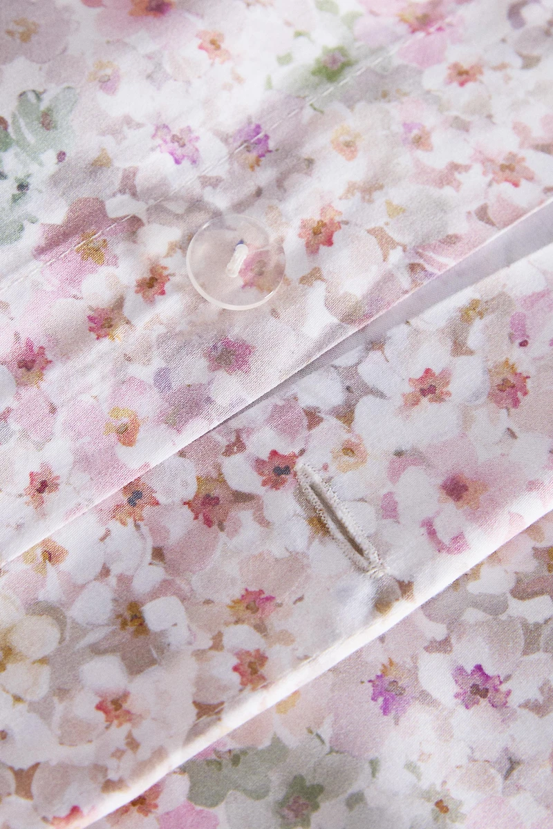 HOUSSE DE COUETTE IMPRIMÉ FLORAL