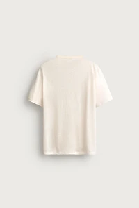 RELAXED FIT 100% LINEN T-SHIRT