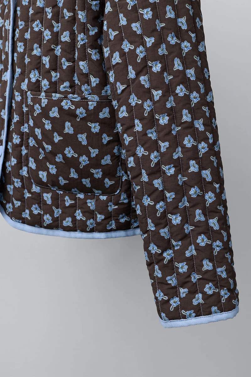 VESTE MATELASSÉE FLEURS