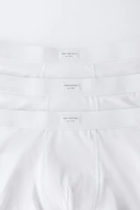 2-6 YEARS / THREE-PACK OF PLAIN BOXERS WITH LABEL