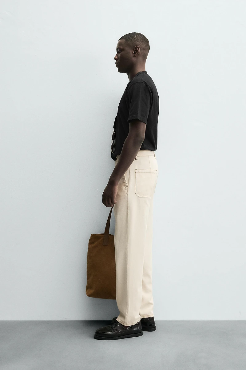 PANTS WITH CONTRAST STITCHING