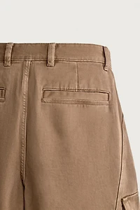ABSTRACT PRINT RELAXED FIT CARGO SHORTS