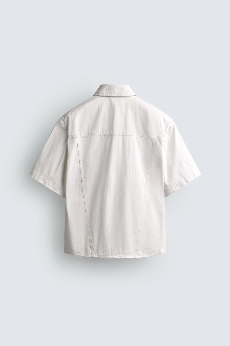 WASHED BOXY FIT OVERSHIRT
