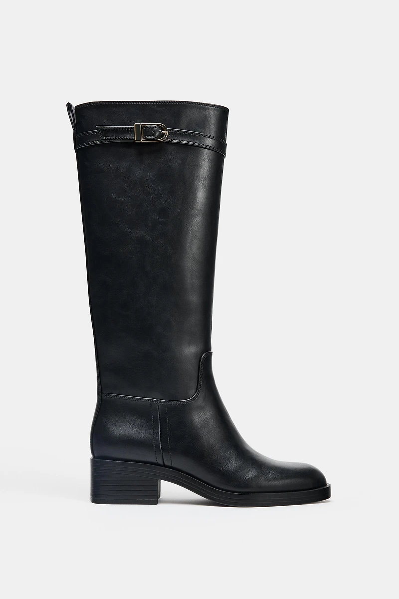 BUCKLED JODHPUR BOOTS