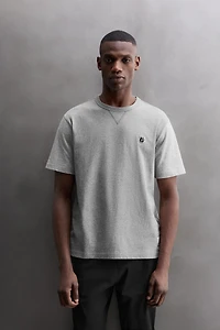 EMBROIDERED COLORBLOCK T-SHIRT