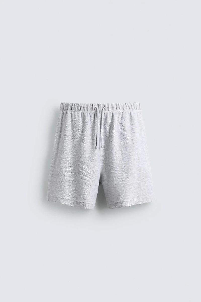 SHORT JOGGER RELAXED FIT TEXTURÉ