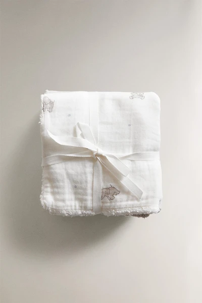 CHILDREN'S MINI ELEPHANT TOWEL (SET OF 3)