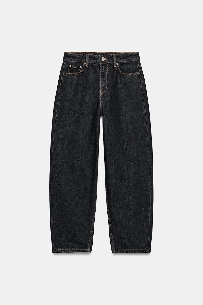 ZW COLLECTION TAPERED MID-RISE JEANS