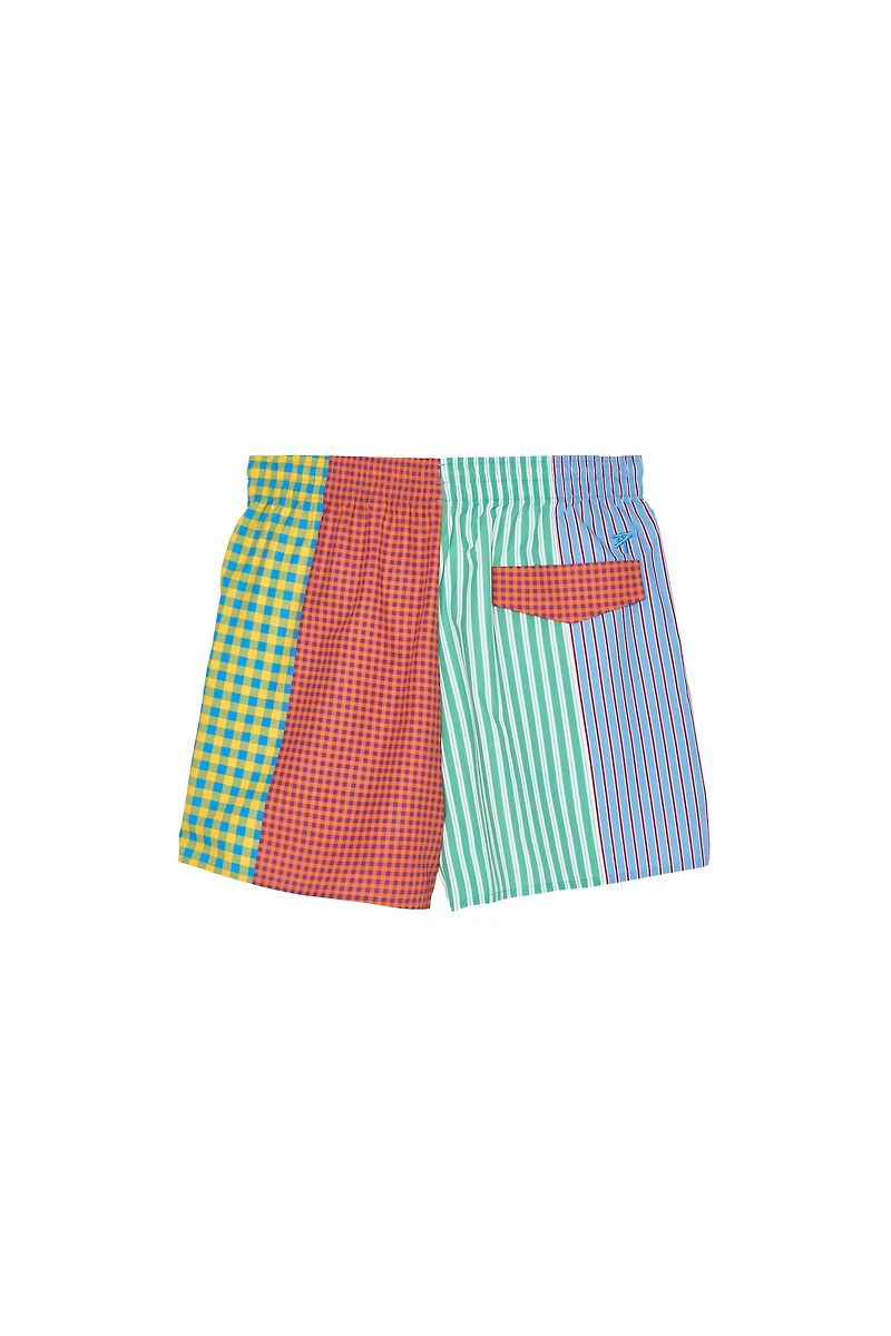 PATCHWORK SWIM TRUNKS