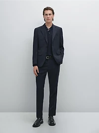 Houndstooth suit blazer