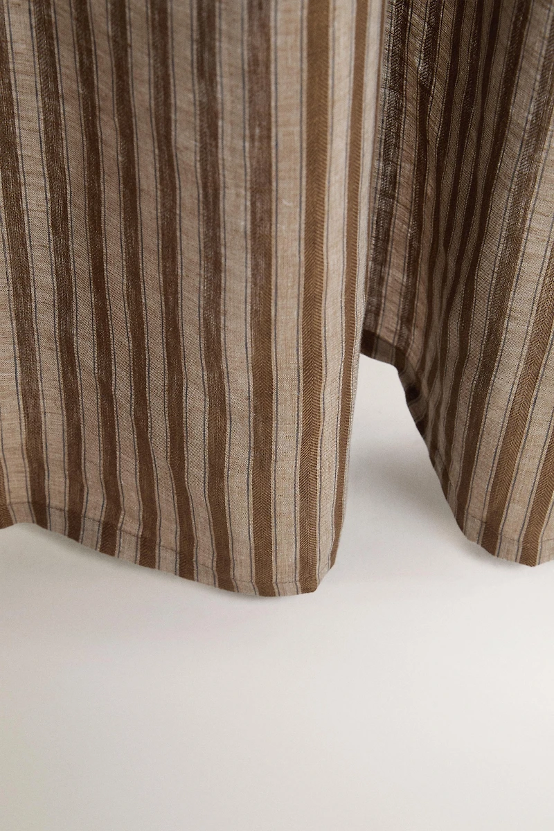 STRIPED LINEN CURTAIN