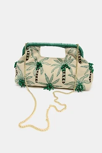 BEADED DETAIL CLUTCH